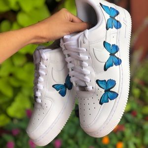 Hand painted Nike Air Force 1 made to order.